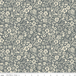 Floral Imprint - Gray