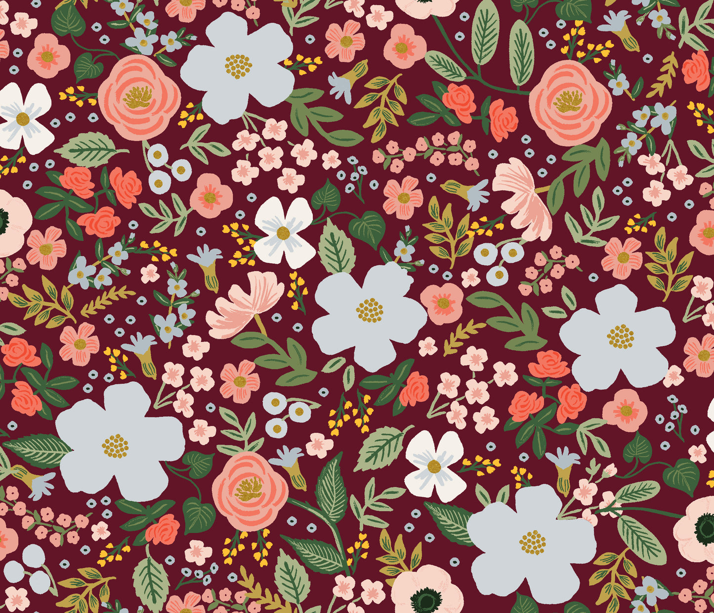 Wild Rose - Burgundy Metallic