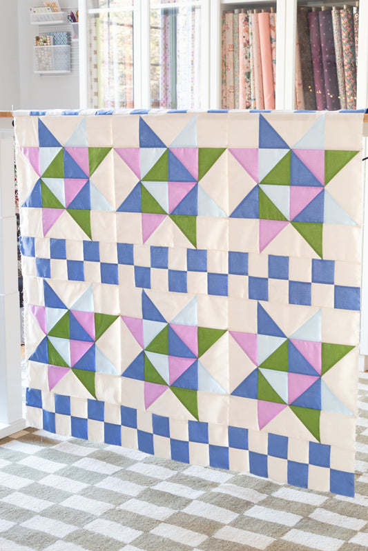 Logo Stars Quilt Kit - Cool Tones