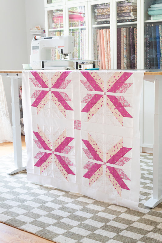 Lottie Quilt Kit - Bright Pinks