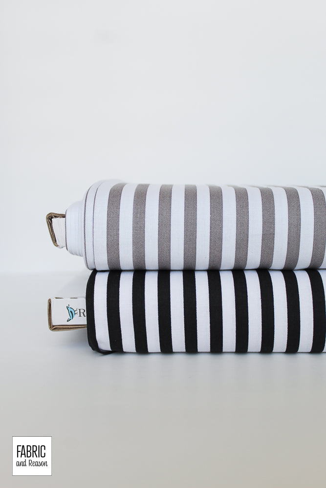 Gray and White 1/4 Inch Stripe