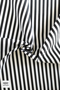 Black and White 1/4 Inch Stripe