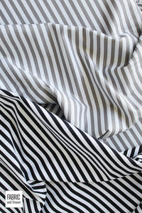Black and White 1/4 Inch Stripe