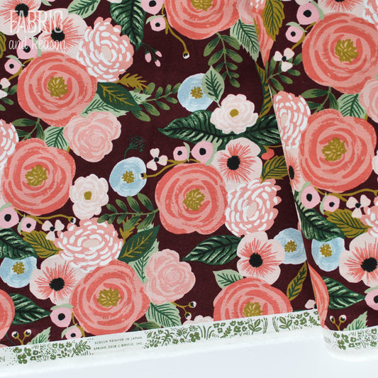 Juliet Rose - Burgundy Canvas