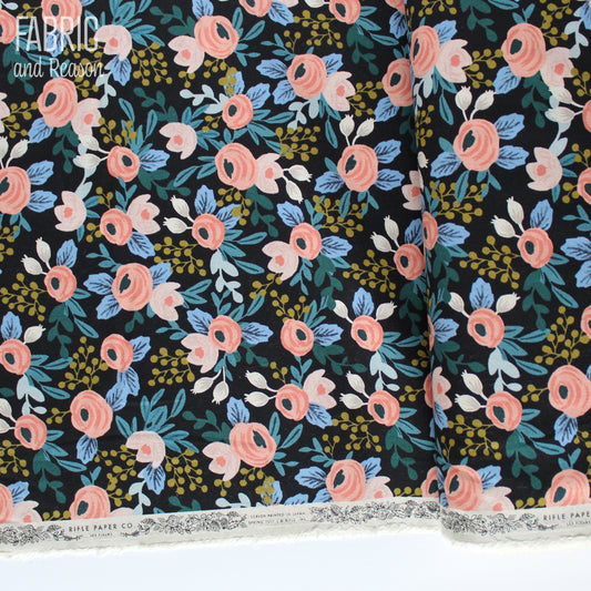 Rosa - Black Unbleached Canvas