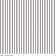 Load image into Gallery viewer, Gray and White 1/4 Inch Stripe
