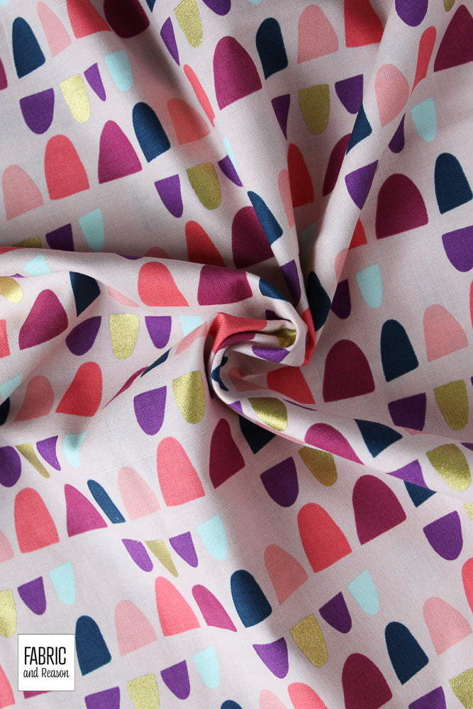Rolling Hills - Dawn Pink Metallic