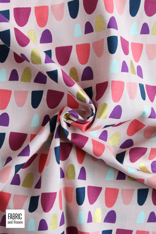 Rolling Hills - Dawn Pink Metallic