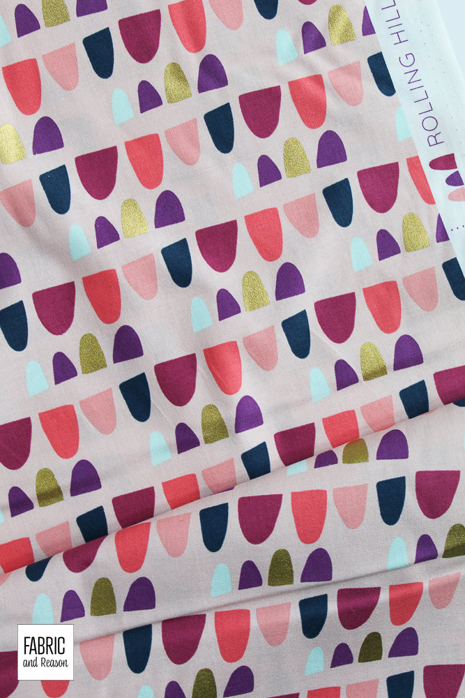 Rolling Hills - Dawn Pink Metallic
