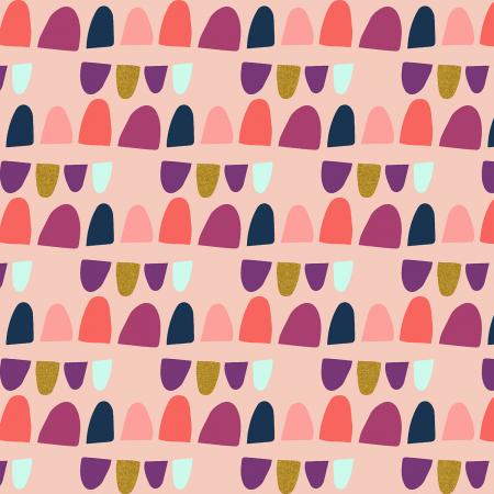 Rolling Hills - Dawn Pink Metallic