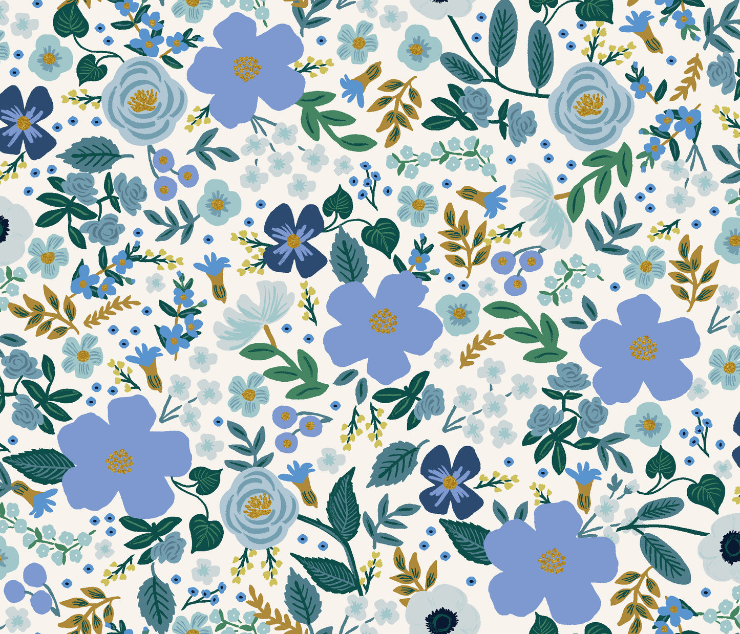 Wild Rose - Blue Metallic