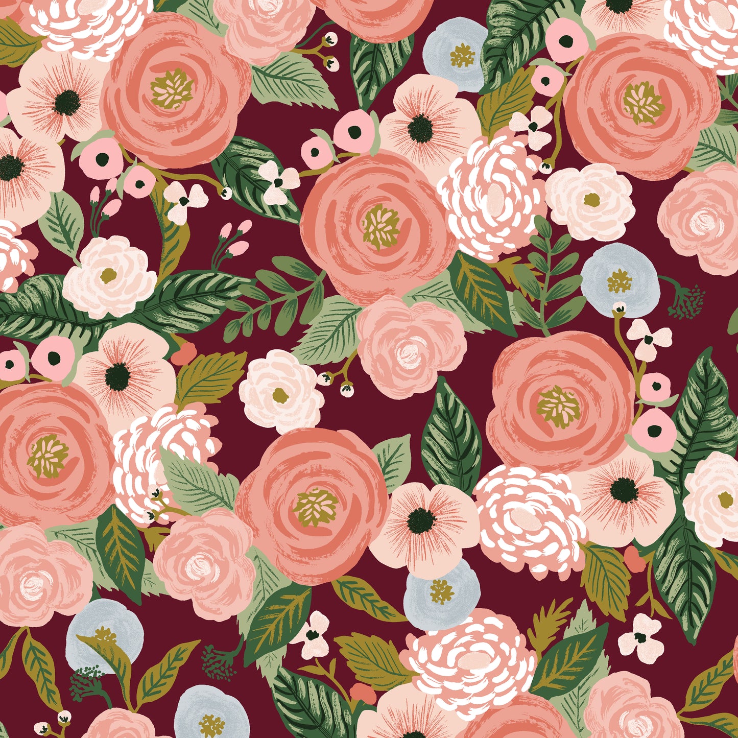 Juliet Rose - Burgundy Canvas